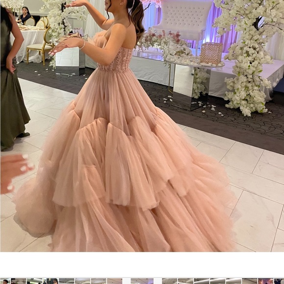 Engagement Dress 
Designer - Tarik Ediz - Picture 5 of 7